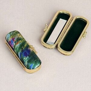 Artist Inspired Lipstick Case w/ Mirror | Monet Alice Gardens